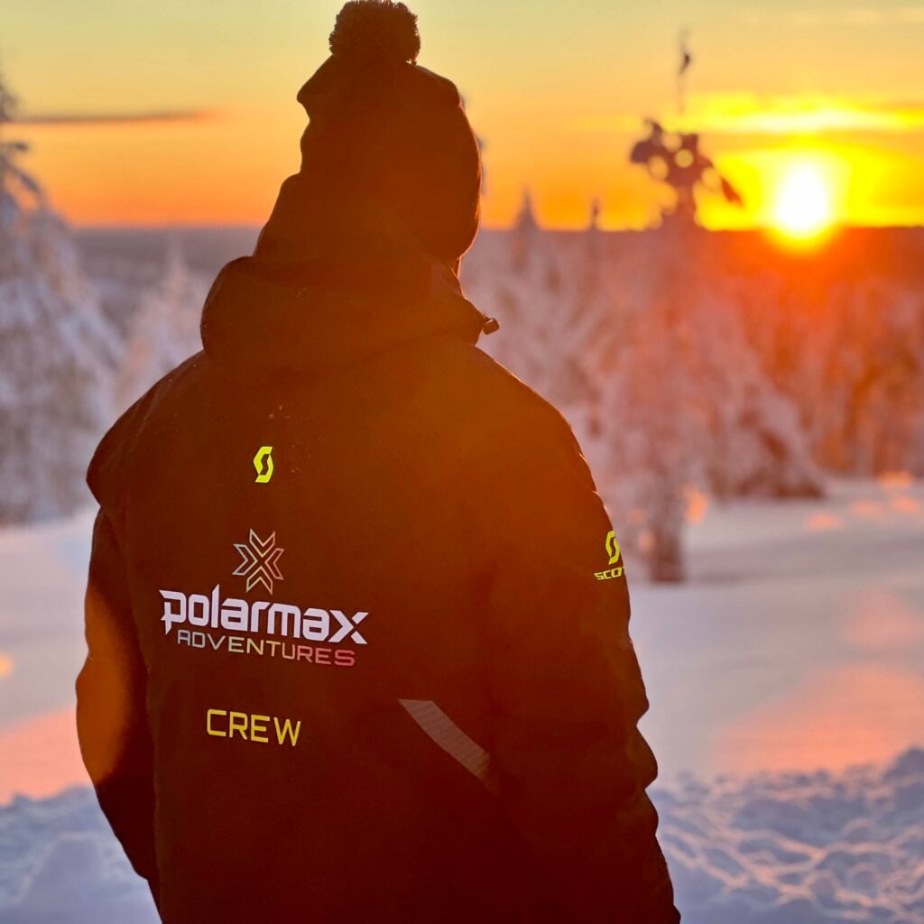 PolarMax guide at sunrise